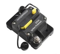 Interruptor de circuito CC impermeable con reinicio manual, soporte de fusibles de alto amperio para automoción, marino, RV, camión, autobús, barco, vehículos todoterreno, sistemas eléctricos de 12-48
