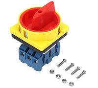 Interruptor de Circuito de Carga, 32A 3P 2 Posiciones Interruptor de Disyuntor de Carga, Interruptors Trifasico Rotativo, Interruptors de Levas, para Máquinas Herramienta Productos Químicos Textiles