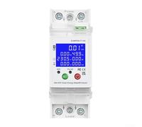 Interruptor de circuito de monitor bidireccional WiFi de 80 A, medidor de energía inteligente para protección múltiple, interruptor remoto, ajuste solar para el hogar, configuración de energía fuera