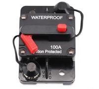 Interruptor de circuito de reinicio manual de 30 A 300 A para 12 V 48 V CC, clasificación IP67, para circuitos auxiliares en camiones y autobuses (100 A)