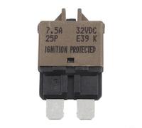 Interruptor de circuito de reinicio manual -fusible de hoja de 30 A para sistemas de 12 V y 24 V, tipo ATC compatible con fusible estándar, grado marino para lancha automotriz RV Rally (7.5 A)