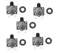 Interruptor de Circuito Eléctrico 12A 15A 17A con Botón de Reinicio, Protector contra Sobrecarga para Compresor de Aire 5 Piezas