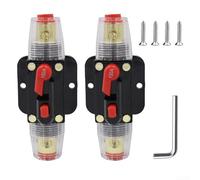 Interruptor de circuito fiable para 12 V 24 V impermeable y cuenta con reinicio manual para protección en configuraciones solares y marinas (150 A)