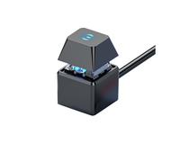 Interruptor de Computadora Placa Base de PC Arranque Externo Luz LED Encendido/Apagado Botón Cuadrado Cable de Extensión de 2M Negro