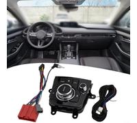 Interruptor de consola interior para Mazda 3 y Axela 2014 2019 Bhn1-66-cm0c negro ABS material kit de montaje de botón de control de reemplazo directo