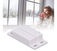 Interruptor de Contacto de Puerta, 2 Juegos Interruptor de LengüEta MagnéTico NO NC Interruptor de Contacto MagnéTico Montado con Cable Interruptor de LengüEta de Seguridad de Ventana para Ventana de