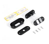 Interruptor de Contacto de Puerta Corredera, de Bloqueo de Puerta de Electrodo Negro con 4 Tornillos para Coche, Camión, Furgoneta