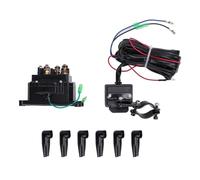 Interruptor de contactor de Winch Xtevu, Kit de interruptor de pulgar solenoide de relé Caja de control de 12v 250a para el cabrestante para 5000 lb a 7000 lbs de cabrestante UTV