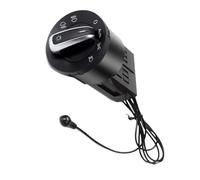 Interruptor de Control de Faros Compatible con VW Jetta, Passat y Golf MK4. Interruptor de Faros Cromado. Interruptor de Faros para Coche. 1C0941531 3BD941531