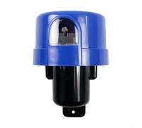 Interruptor de control de fotocélula impermeable IP65, Sensor de luz de bloqueo giratorio para iluminación al aire libre, 220V 10A Gestión de energía de carga (azul)