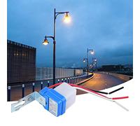 Interruptor de Control de Luz 10A, Interruptor de Control de Luz Exterior Encendido Automático Apagado Fotocélula Interruptor de Luz Fotointerruptor Interruptor de Sensor de (12V)