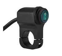 Interruptor de control de Manillar, Interruptor de Faro de Motocicleta, Manillar Universal Impermeable de 22 mm, Interruptor de Luz Antiniebla de Faro de Motocicleta con Luz Indicadora (verde)