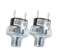 Interruptor de control de presión de aire, paquete de 2 unidades de rosca NPT de 1/8 90-150 PSI, válvula reguladora de presión neumática para compresores de aire, control automático de presión del