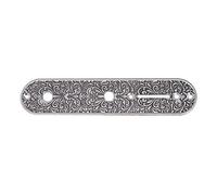 Interruptor de Control de Puente de Guitarra Talla Placa de Cubierta para Fender Telecaster Electric Guitar Parts - Plata