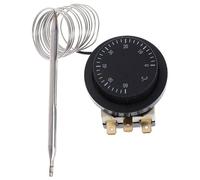 Interruptor de control de temperatura de 0 a 60 ℃ 250 V 400 V 16 A Interruptor de control de temperatura Termostato capilar de 1, 5 m de longitud para calentador de refrigerador de horno