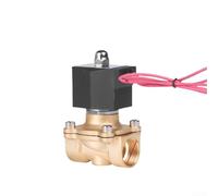 Interruptor de control de válvula solenoide de latón para control de riego, interruptor de válvula electromagnética de latón profesional DN20 Sistema de control de agua de conexión de 6 puntos (C)
