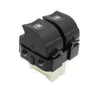 Interruptor de control de ventana, interruptor de control maestro de ventana de coche de repuesto 254118044R 809611667R 254117873R compatible con Renault compatible con interruptor de ventana doble