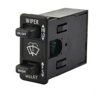 Interruptor de control del limpiaparabrisas 0623096002 compatible con Freightliner para Columbia para coronado 2000-2017, carcasa de plástico, pieza de repuesto negra IWPSFL001