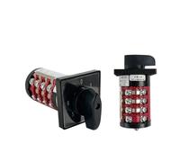 Interruptor de control eléctrico HZ8B-20/3/4, 4 niveles, 20 A, 0-6 posiciones, interruptor leva giratorio cambio universal, HZ5B-20/4