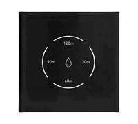 Interruptor de control inteligente WiFi de 40 A con panel táctil, para Tuya y aplicación Smart-Life, para control de voz Alexa, bloqueo infantil, función de temporizador para calentador de agua (negro