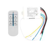 Interruptor de Control Remoto 4 vías ENCENDIDO/APAGADO 220V Transmisor Inalámbrico Digital de Receptor de luz de pared Interruptor Remoto de pared + Transmisor Receptor para Luces