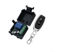Interruptor de control remoto inalámbrico 1 canal DC 5V-24V 433MHz RF Kit para tiras LED maletero coche techo solar luz interior fácil configuración negro
