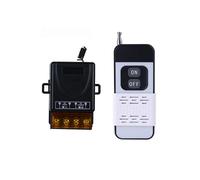 Interruptor de Control Remoto Inalámbrico 30A 1CH Receptor Controlador de Relé + Transmisor de Encendido/Apagado para Motor de Luz, Bomba, Puerta