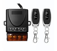 Interruptor de control remoto inalámbrico 433MHz AC 220V 3000W con IP65 impermeable para lámpara motor puerta de garaje - negro