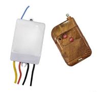 Interruptor de control remoto inalámbrico con 1 canal para lámparas de techo AC 220 V y LED, alcance de hasta 80 m, tamaño compacto 52 x 36 x 16 mm con fácil control de encendido/apagado (K-PC801S)