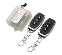 Interruptor de control remoto inalámbrico DC 8-36V 10A para actuadores lineales y motores de CC, 433 MHz RF con 2 transmisores, modo momentáneo para adelante/