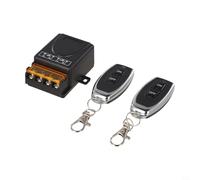 Interruptor de control remoto inalámbrico de 433 MHz para cargas de CA 72-220 V, interruptor de control industrial IP65 de 3000 W con código de aprendizaje, encendido/autobloqueo/retardo Mo