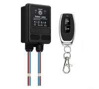 Interruptor de control remoto inalámbrico de radiofrecuencia AC110-240V 30 amperios, impermeable IP65, antiinterferencias para iluminación exterior y equipos eléctricos (A)