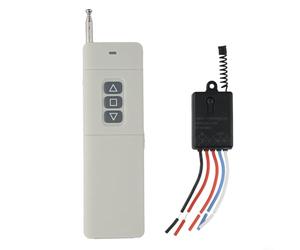 Interruptor de control remoto inalámbrico para actuador lineal, controlador de motor de marcha atrás hacia adelante con control remoto RF, receptor CC 5V-24V 20A para puerta de garaje, coche, negro