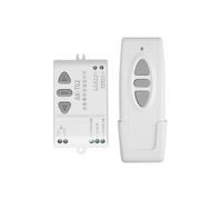 Interruptor de control remoto inalámbrico RF Kebidu AC 220V (blanco) para pantalla de proyección, puerta de garaje
