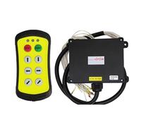 Interruptor de Control remoto Industrial A600, controlador impermeable de 6 botones for polipasto eléctrico y grúa trasera de coche(Silver,DC-AC 36-480V)