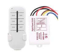 Interruptor de Control Remoto RF 1/2/3/4 Formas Encendido/Apagado AC180-240V 1000W Receptor inalámbrico Luz de lámpara(MR704)