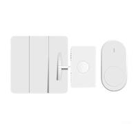 Interruptor de control remoto robot para pulsador de botón inteligente, activador inalámbrico de interruptor de pared y ventana, dispositivo ABS blanco de 51 x 54 mm con rango de 10-20 m, carga