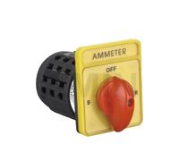 Interruptor de conversión de voltaje y corriente de 3 secciones YMW98-16/3, caja de distribución de motor de control Silver Point, interruptor de selección rotatorio(Current Ammeter)