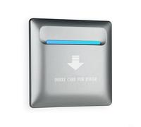 Interruptor de corriente de alta frecuencia para control de acceso, 13,56 MHz, interruptor de pared de ahorro de energía para hoteles con retardo de 15 - 20 s, AC 40-220 V, 40 A-45 A, tarjeta M1