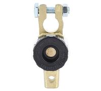 Interruptor de corte de batería de coche KIMISS, tipo de perilla de terminal de enlace de batería automática de aleación de zinc, interruptor de corte, aislador de desconexión principal(Negro)