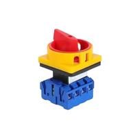 Interruptor de corte en carga YMD11-25/4P Interruptor Seccionador ON-OFF 690V 25A Candado 2 posiciones 4 Polos