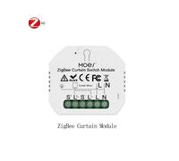 (Interruptor de cortina ZB) Módulo de interruptor wifi Moes Smart Zigbee, regulador de intensidad, interruptor