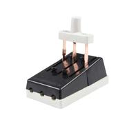Interruptor de cuchilla de aislamiento HK2 monofásico bifásico 2P 3P 4P negro de estilo antiguo, de una sola vía, carga de 220 V, 10 A, 16 A, 32 A, 63 A y 100 A(2P 10A)