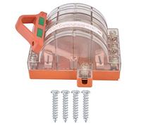 Interruptor de cuchilla de desconexión de 3 polos y doble polo, hoja completamente de cobre con carcasa transparente, indicador LED para interruptor de alimentación CA 380 V, uso