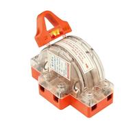 Interruptor de desconexión bipolar de doble tiro, transparente, con lámpara, 32 A/63 A/100 A, 2 polos, 1 unidad(2P 63A)