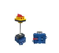 Interruptor de desconexión con barra de aluminio, montado en riel, 80 A, 3 polos, encendido/apagado, candado, leva giratoria, control de gabinete YMD11-80B/4P(3P)