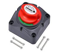 Interruptor de Desconexión de Batería, 12V-48V Aislador de Batería Interruptor Principal de Corte de Potencia Impermeable para,Marinos, Embarcaciones,AUTO, con 4 Pernos de Montaje,275A (Both y Off)