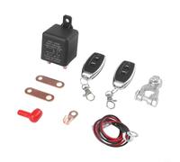 Interruptor de desconexión de batería con mando a distancia, CC 12 V, 200 A, con 2 mandos a distancia, compatible con coches, camiones, barcos, caravanas, color negro