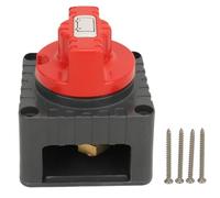 Interruptor de desconexión de batería de 12-48 V, 300 A, interruptor de corte marino Master con perilla giratoria, aislador de encendido y apagado manual para la reconversión de (Gris)