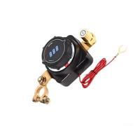 Interruptor de desconexión de batería de camión RV marino con voltímetro LED, 560 V CC, contactos plateados chapados en cobre e instalación de terminales flexibles